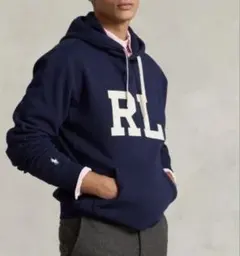 美品✨ラルフローレン　RLロゴ メンズモデル ブラックスウェット　L ネイビー