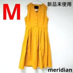 新品未使用　meridian　メリディアン　ワンピース　イエロー　M　匿名配送のサムネイル