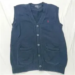 ★Polo by Ralph Lauren ネイビー ベスト M　ネイビー系