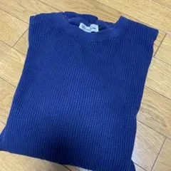 ネイビー 長袖カットソー