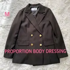 プロポーションボディドレッシング 金ボタン ダブル テーラードジャケット M