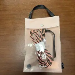 ajew ショルダーストラップ peachpink× black