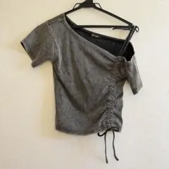 non-hedge ワンショルダー 半袖Tシャツ y2kのサムネイル