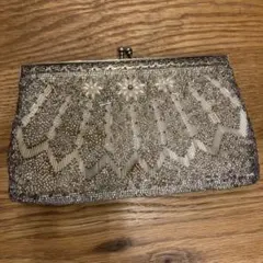 アンティーク　パーティーバッグ　ビーズ刺繍