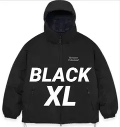 ENNOY PADDED NYLON HOODIE (BLACK) XL