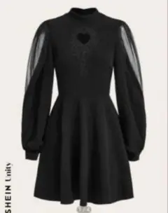 SHEIN シーイン　ブラック フレアワンピース　美品