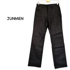 JUNMEN ジュンメン ピンストライプパンツ ストレッチ ダークグレー Mのサムネイル
