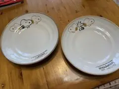 ペア　スヌーピー&フレンズ　カレー、パスタ皿 ピーナッツ　未使用品
