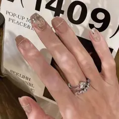 おまけありNo.1556 ネイルチップ ネイルアート　ネイルパーツ　量産型