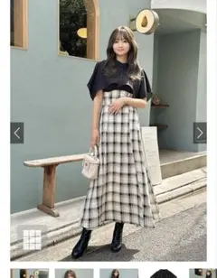 グレイル　ケープブラウスドッキングワンピース[pr48]