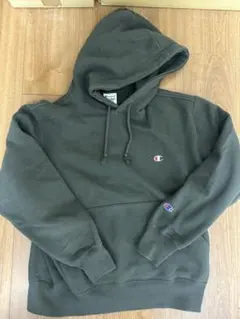 champion フーディー パーカー ダークグリーン 古着 ストリート 裏起毛