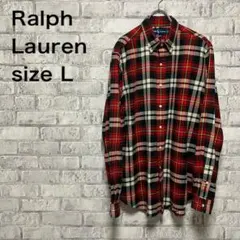 【Ralph Lauren】ラルフローレン 長袖シャツ チェック柄 Lサイズ