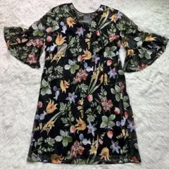 極美品✨GRACE CONTINENTAL 花柄刺繍 ドット チュールワンピース