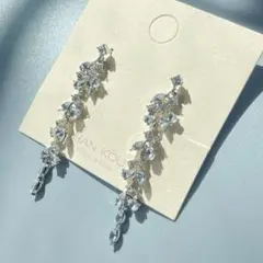 ロングピアスブライダルアクセサリー 結婚式 ウェディング 大ぶりのサムネイル