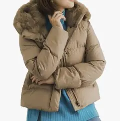 〈値下げ！〉ラビットフードストレッチショートダウン　アーバンリサーチ