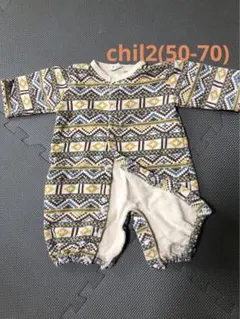 chil2裏毛ツーウェイオール ロンパース 50-70サイズ