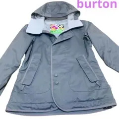 BURTON スノボウェア ジャケット グレー レディース スキーウェア フード
