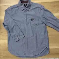 BEAMS HEART XL ブルー 7分袖シャツ