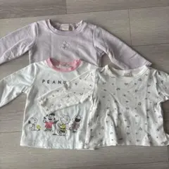 【80センチまとめ売り】長袖Tシャツ3枚セット