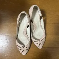 ピンク カットアウトデザイン ヒール 23cm