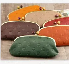 水玉親子がま口長財布♪