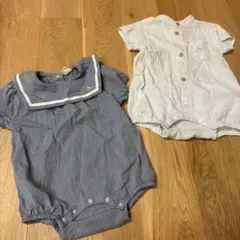 バースデイ　コトリ　ロンパース 木馬　2点セットのサムネイル