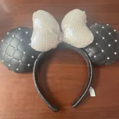 ミニーマウス耳カチューシャ 黒