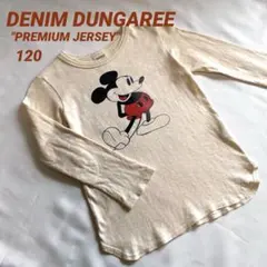 Disney Mickey mouse スキン ベージュ長袖カットソー120㎝