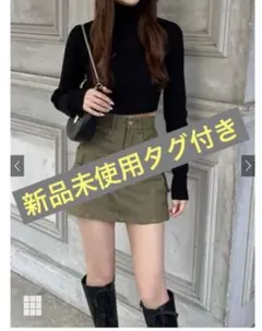 GRL ハイネッククロップド丈ニットトップス[k9063d]