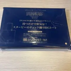 【付録】スヌーピーのチェック織りBIGトート