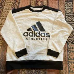 adidas アスレチック トレーナー 160サイズ キッズ　グレー