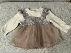 petit main 花柄ワンピース 80