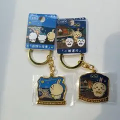 ちいかわ 北海道限定 うさぎ ダイカットキーホルダー 小樽 函館 2点セット