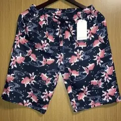 金魚　ショートパンツ　ハーフパンツ　和柄　ハーフパンツ　GOLD FISH 華