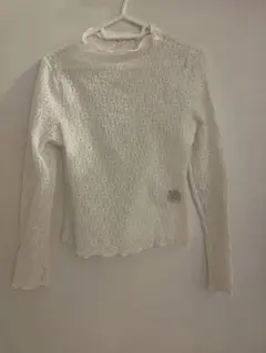 H&Mレーストップス　ホワイト 長袖