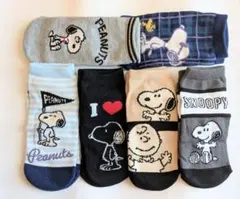 スヌーピー ピーナッツキャラクター ソックス 6足セット
