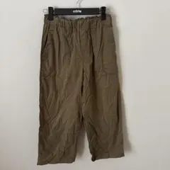 coen コーエン 薄手　コットン　カーキブラウン　パンツ　ワイド