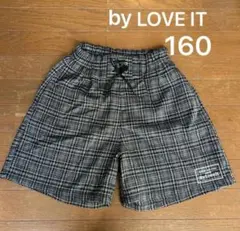 バイラビット チェック柄キュロットパンツ　 ショートパンツ グレー キュロット