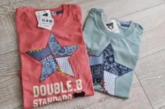 【 匿名配送 】新品日本製 DOUBLE.B Tシャツ 100.130cmセット
