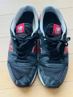 new balance GM500GSB 黒赤 スニーカ 28.0cm