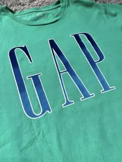GAP ★ロゴ Tシャツ グリーン　Ｌサイズ　ワッペン