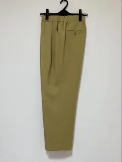 yangany　マスタードイエロー　テーパードパンツ　ゴムウエスト　36