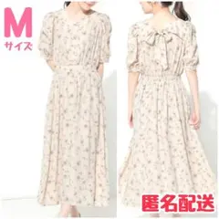 ★美品★ ハニーズ ワンピース Mサイズ 半袖ワンピース ベージュ ロングワンピ