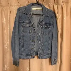 美品　デニムジャケット ウォッシュドブルー　M Gジャン　羽織り