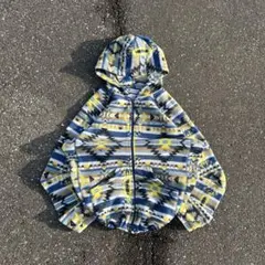 玉*ぎ様 00s Columbia ボーダー ジップパーカー 短丈 city T 00s Columbia ジップパーカー 短丈 y2k city 総柄 ボーダー - メルカリ