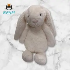 極美品✨️【JELLYCAT】バシュフル バニー Mサイズ クリーム ぬいぐるみのサムネイル