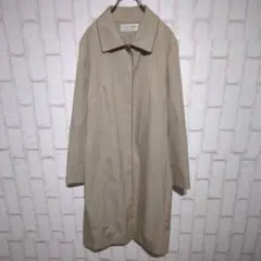 良品★22 OCTOBRE ステンカラーコート ロング シンプル ベージュ2XL