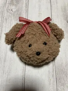 ＊handmadeモコモコふわふわ巾着ポーチ/かぎ編み＊