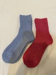 靴下屋　ローゲージラメ1×1リブショートソックス　22.5〜24.5 新品