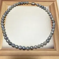 グレーパールネックレス